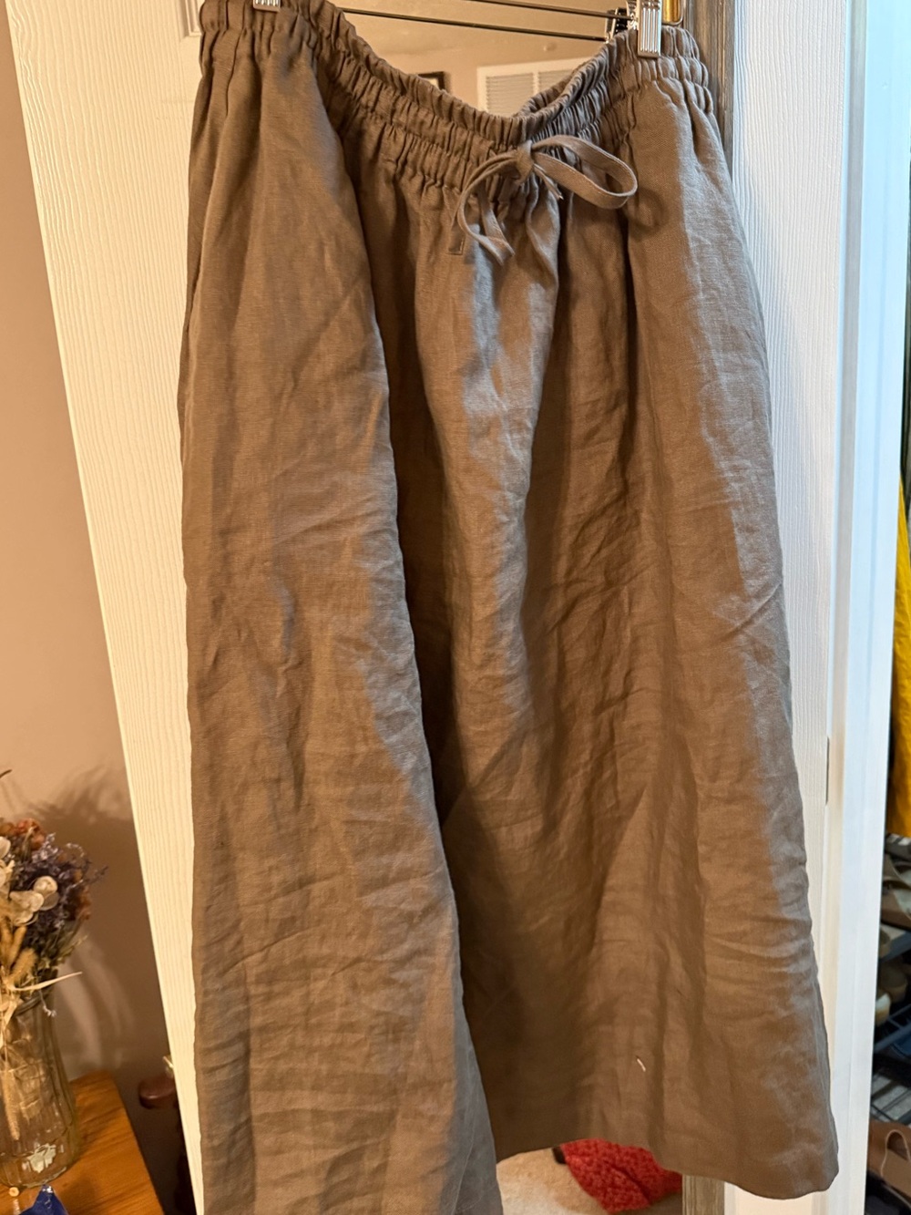 notPERFECTLINEN ARTIS tie-front skirt